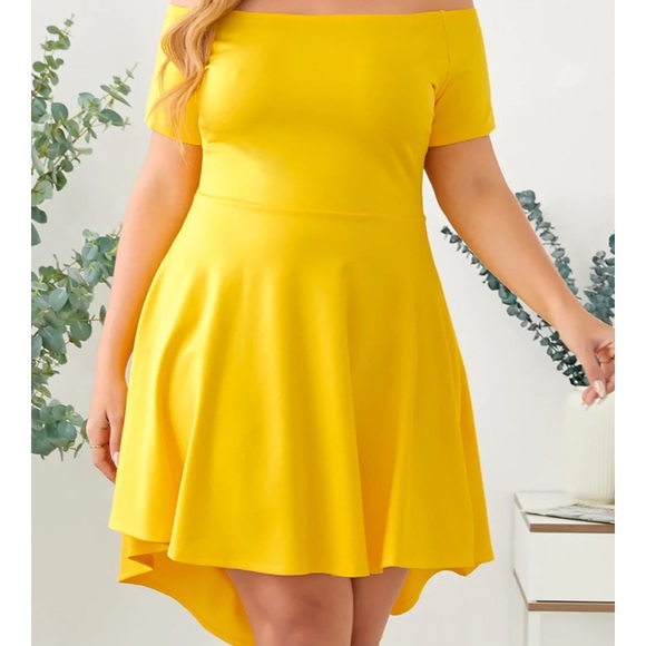 NWOT Sarin Mathews off the shoulder high low dress - Picture 4 of 13